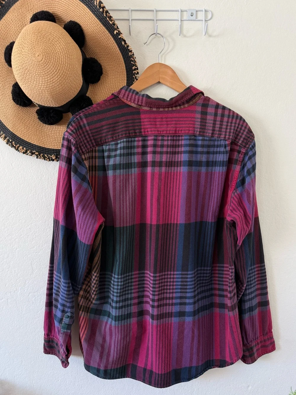 J. Crew Mid-Weight Flannel Regenerative Cotton Button Down Shirt Slim Fit SZ XL